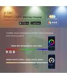 Smart Home lamp met RGB+WW - Zwart, Tuya/Smart Life, werkt met Google Home, Alexa en smartphones