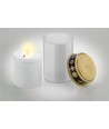 LED grafkaars - Wit, 12 cm hoog, IP44 buiten, batterij