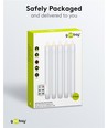 5-pack witte LED-kaarsen inclusief afstandsbediening - Batterij