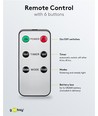 5-pack witte LED-kaarsen inclusief afstandsbediening - Batterij