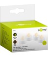 4-pack LED theelichtjes met timer - Batterij, timerfunctie