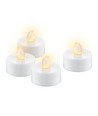 4-pack LED theelichtjes met timer - Batterij, timerfunctie
