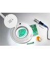 LED loeplamp met klem x1.75 9W - Wit