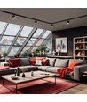 3-fasen GU10 Madara spanningsrail spot - Wit, AR111, IP20, zonder lichtbron
