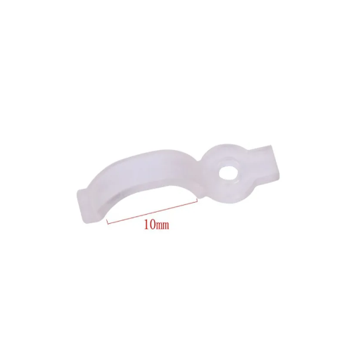 20 stuks heldere montageclips voor LED-strip - 10mm, geschikt voor IP65 strips