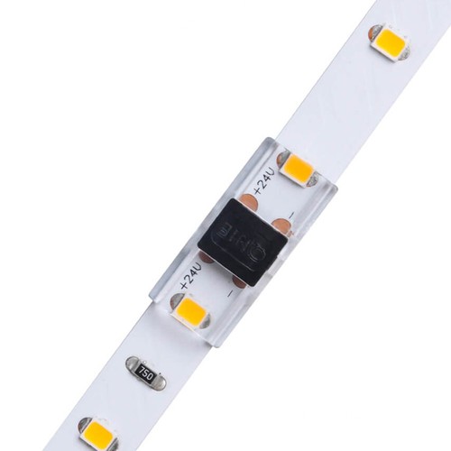 Verbindingsstuk voor 10mm LED-strip - Dun, IP20, voor enkelkleurige strips, voor aluminium profielen, strip-naar-strip