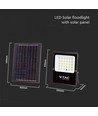 20W Solar LED breedstraler - IP65, zwart, incl. zonnepaneel, afstandsbediening