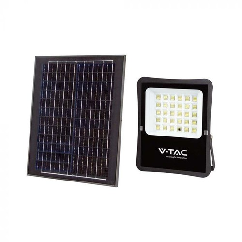 20W Solar LED breedstraler - IP65, zwart, incl. zonnepaneel, afstandsbediening