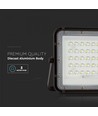 6W Solar breedstraler LED - IP65, zwart, incl. zonnepaneel, afstandsbediening, ingebouwde batterij