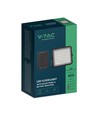 6W Solar breedstraler LED - IP65, zwart, incl. zonnepaneel, afstandsbediening, ingebouwde batterij