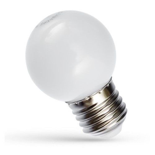 Spectrum 1W LED decoratielamp - Wit, G45, E27