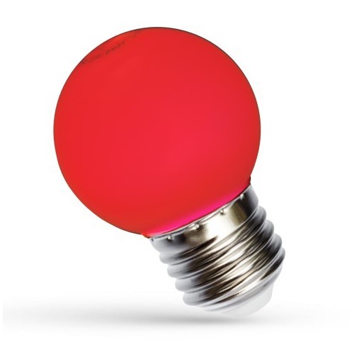 Spectrum 1W LED decoratielamp - Rood, G45, E27