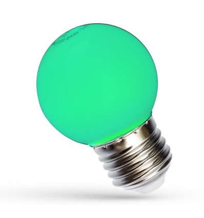 Spectrum 1W LED decoratielamp - Groen, G45, E27