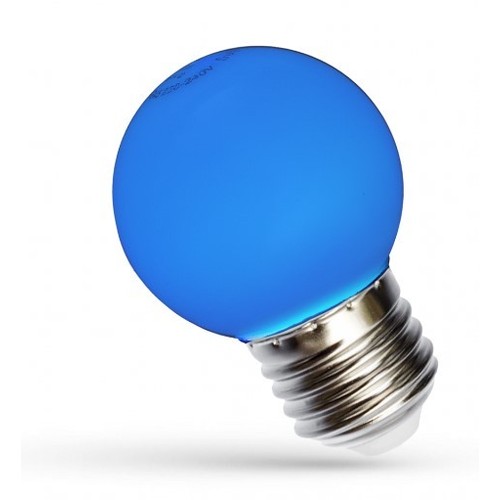Spectrum 1W LED decoratielamp - Blauw, G45, E27