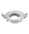 MR16 of GU10 Downlight kit - Zonder lichtbron, geborsteld aluminium, Zaagmaat: Ø7,5 cm, Afmetingen: Ø9,1 cm