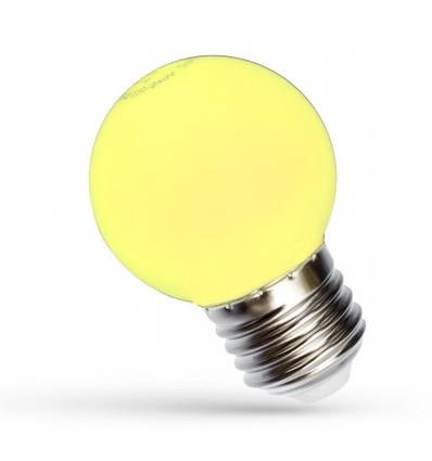 Spectrum 1W LED decoratielamp - Geel, G45, E27