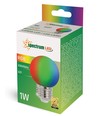 E27 1W RGB LED kogellamp - G45, 260 graden, kleurverandering, decoratieve lamp
