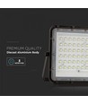 15W Solar breedstraler LED - IP65, zwart, incl. zonnepaneel, afstandsbediening, ingebouwde batterij