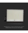 30W LED Breedstraler op zonne-energie - IP65, zwart, incl. zonnepaneel, afstandsbediening, ingebouwde batterij