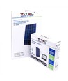 50W Solar LED breedstraler - IP65, Zwart, werklamp, incl. zonnepaneel, afstandsbediening