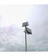 50W Solar LED breedstraler - IP65, Zwart, werklamp, incl. zonnepaneel, afstandsbediening