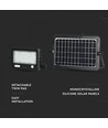 10W LED Breedstraler op zonne-energie - IP65, zwart, incl. zonnepaneel, sensor