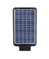 V-Tac 15W LED Zonnecel Straatlamp - Zwart, incl. zonnecel, sensor, IP65