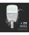 V-Tac 50W LED Zonne-energie Straatlamp - Wit, incl. zonnepaneel, afstandsbediening, IP65
