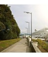 V-Tac 40W LED Zonnecel Straatlamp - Zwart, incl. zonnecel, afstandsbediening, sensor, IP65