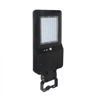 V-Tac 40W LED Zonnecel Straatlamp - Zwart, incl. zonnecel, afstandsbediening, sensor, IP65