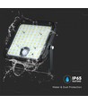 30W Solar LED breedstraler - IP65, Zwart, incl. zonnepaneel, afstandsbediening, ingebouwde batterij