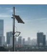 30W Solar LED breedstraler - IP65, Zwart, incl. zonnepaneel, afstandsbediening, ingebouwde batterij