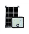 30W Solar LED breedstraler - IP65, Zwart, incl. zonnepaneel, afstandsbediening, ingebouwde batterij