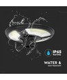 V-Tac 7,5W LED Zonnecel Tuinlamp - Zwart, Ø42 cm, zonnecel, sensor, IP65