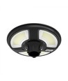 V-Tac 7,5W LED Zonnecel Tuinlamp - Zwart, Ø42 cm, zonnecel, sensor, IP65