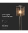 V-Tac 2.5W LED Solar Tuinlamp - Sensor, IP54