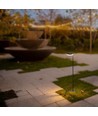 V-Tac 2W LED zonne-energie tuinlamp - Sensor, Ø27 cm, IP54