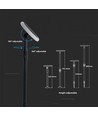 2 stuks LED zonne-energie tuinlamp - 3W, verstelbaar, Ø14,8 cm, IP65