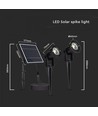 V-Tac 2x1.2W LED zonne-energie tuinlampen - Zwart, met grondpen, IP65