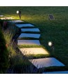 V-Tac 2x1.2W LED zonne-energie tuinlampen - Zwart, met grondpen, IP65