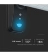 15W Wandlamp op zonne-energie LED - IP65, zwart, sensor