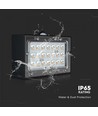 3W Wandlamp op zonne-energie LED - IP65, zwart, sensor