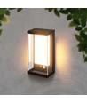 1W Solar wandlamp LED - IP54, zwart, sensor