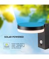 5,5W Wandlamp op zonne-energie LED - IP54, sensor