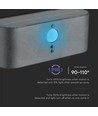 2.5W Wandlamp op zonne-energie LED - IP54, sensor, verstelbare stralingshoek