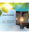 2.5W LED Wandlamp - IP54, zwart, sensor, zonne-energie
