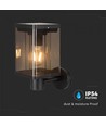 2.5W LED Wandlamp - IP54, zwart, sensor, zonne-energie
