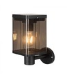 2.5W LED Wandlamp - IP54, zwart, sensor, zonne-energie