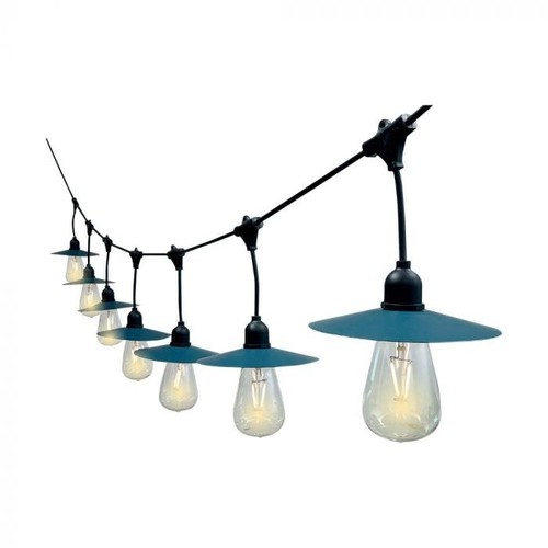 V-Tac Zonnecel lichtsnoer met 15 stuks 0,2W lampjes - 15 meter, IP44, inclusief lichtbron