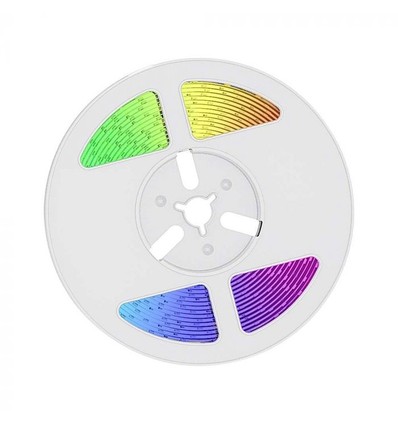 V-Tac 1.2W LED Zonnecel RGB strip - 5 meter, afstandsbediening, IP67